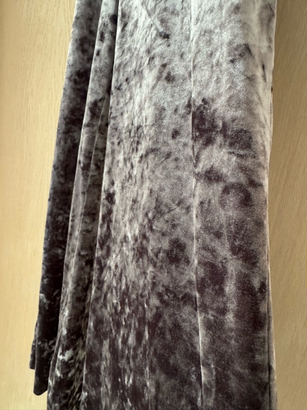 Zara Woman Crushed velvet velour palazzo pants with zipper Super cute Comfy SZ S - Picture 10 of 10